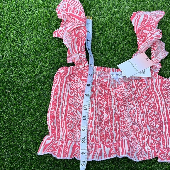 SALTY LEMON Tribal Print Cover Up Top & Shorts Matching Set size small - Picture 7 of 10